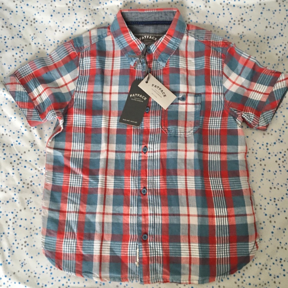 NEW Boy’s Fat Face S/S Button Down